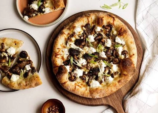 Mushroom and Truffle Oil Pizza