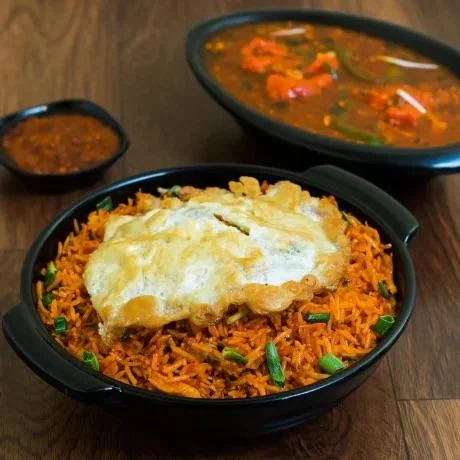 Triple Schezwan Fried Rice