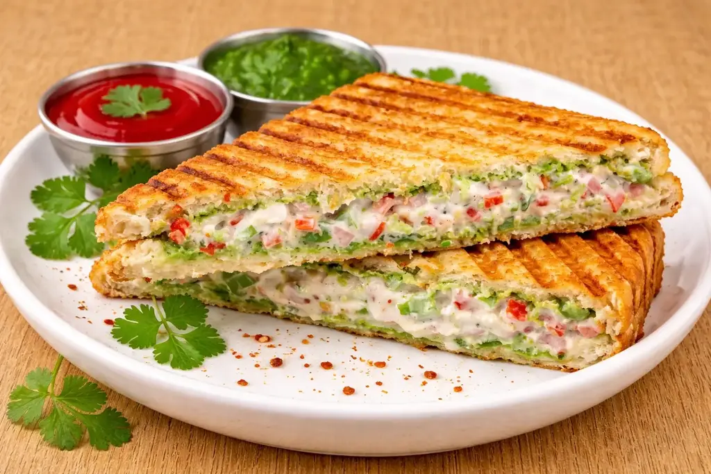 Veg Cheese Grill Sandwich